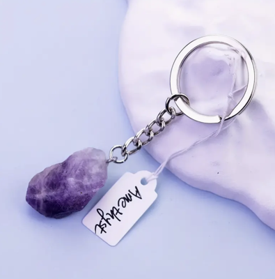 Amethist sleutelhanger - Sleutelhangers - Spiritueelboek.nl
