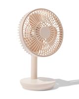 HEMA Draadloze tafelventilator ⌀17x27cm beige (beige)