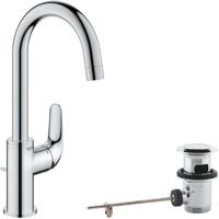 Miscelatore monocomando lavabo - GROHE Swift - 24330001 - Cromo - Taglia L - Bocca alta - Risparmio idrico