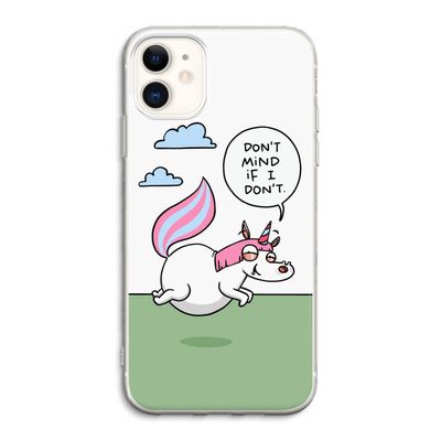 Unicorn: iPhone 11 Transparant Hoesje