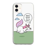 Unicorn: iPhone 11 Transparant Hoesje