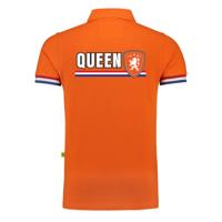 EK / WK supporter poloshirt - dames - Queen - Leeuw en vlag - Koningsdag