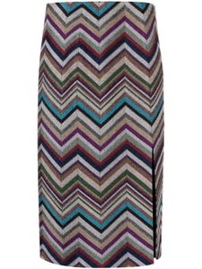 Missoni jupe crayon à motif zig-zag - Bleu