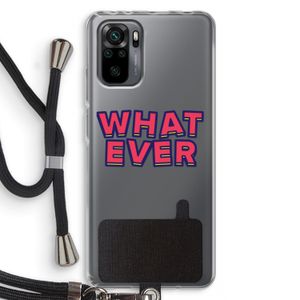 Whatever: Xiaomi Redmi Note 10 Pro Transparant Hoesje met koord