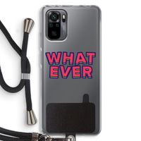 Whatever: Xiaomi Redmi Note 10 Pro Transparant Hoesje met koord