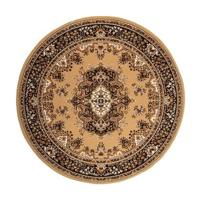 Interieur05 Vloerkleed Bruin Rond - Perzisch - Retro - Nain -200cm