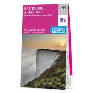 Wandelkaart - Topografische kaart 199 Landranger Eastbourne & Hastings