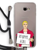 Gimme a call: Samsung Galaxy J4 Plus Transparant Hoesje met koord