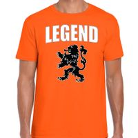 Legend met leeuw oranje t-shirt Holland / Nederland supporter EK/ WK voor heren - thumbnail