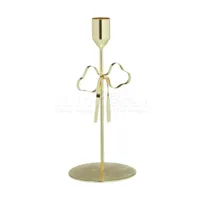 Kandelaar Metaal Strik Goud 20,6cm