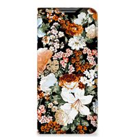 Smart Cover voor OPPO A54 5G | A74 5G | A93 5G Dark Flowers