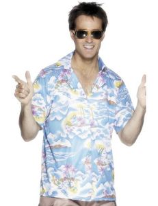 Hawaii shirt blauw