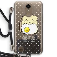 Sleep All Day: LG K10 (2017) Transparant Hoesje met koord