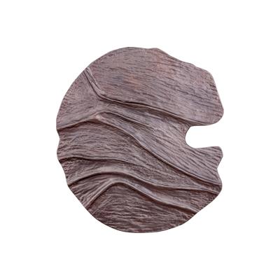 Samraj Bronzen Gegoten Alu Wandpaneel Golfstructuur