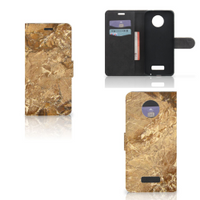 Motorola Moto Z Bookcase Marmer Creme - thumbnail