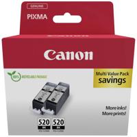 Canon Inktcartridge PGI-520 BK Twin Pack Origineel 2-pack Zwart 2932B019 - thumbnail