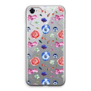 Bloemetjes: iPhone 8 Transparant Hoesje