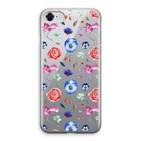 Bloemetjes: iPhone 8 Transparant Hoesje