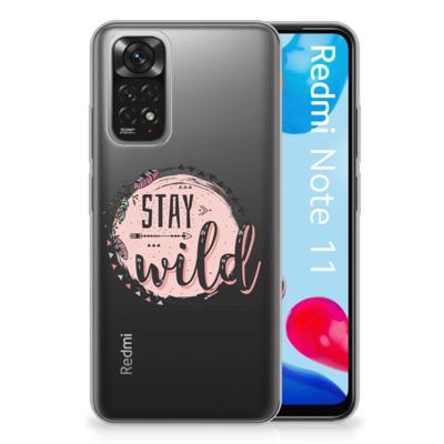 Xiaomi Redmi 10 | Redmi Note 11 4G Telefoonhoesje met Naam Boho Stay Wild Xiaomi Redmi 10 | Redmi Note 11 4G Telefoonhoesje met Naam Boho Stay Wild