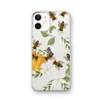 No flowers without bees: iPhone 12 Transparant Hoesje