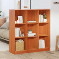 Boekenkast / ruimtelijke scheidingswand Wasbruin