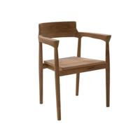 DÉJA Living - Tuinstoel - Naturel Teakhout - Zithoogte 47cm - Hazel