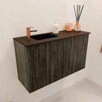 Toiletmeubel Mondiaz Joya | 70 cm | Meubelkleur Shadow | Faye wastafel Urban Links | 1 kraangat