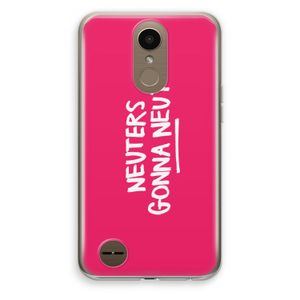 Neuters (roze): LG K10 (2017) Transparant Hoesje
