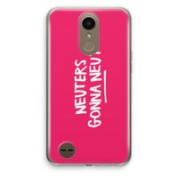 Neuters (roze): LG K10 (2017) Transparant Hoesje