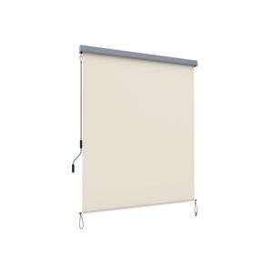 Verticale luifel met grijze luifelcassette, beige / 1,6 x 2,5 m