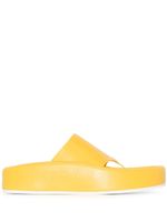 MM6 Maison Margiela tongs à bride large - Jaune