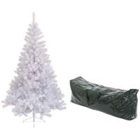 Kunst kerstboom wit Imperial pine 770 tips 210 cm met opbergzak - thumbnail