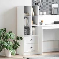 Highboard met lade Wit 45.5 x 34 x 127 cm Bewerkt hout