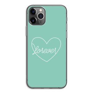 Forever heart pastel: iPhone 11 Pro Transparant Hoesje
