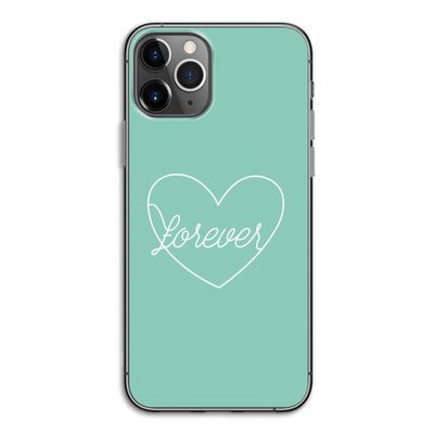 Forever heart pastel: iPhone 11 Pro Transparant Hoesje