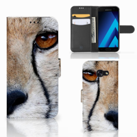 Samsung Galaxy A5 2017 | Telefoonhoesje | Met pasjeshouder | Cheetah