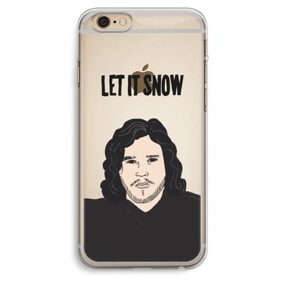 Let It Snow: iPhone 6 Plus / 6S Plus Transparant Hoesje