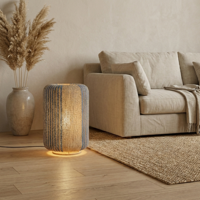 Lyora TafellampAbby Ø 33cm bruin met blauw - 9586611