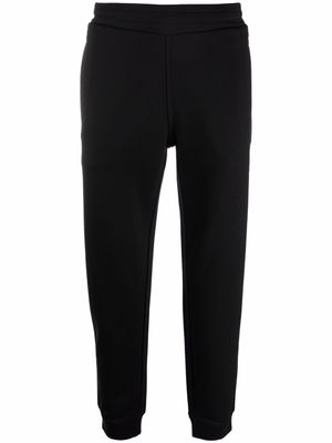 Emporio Armani pantalon de jogging à taille élastiquée - Noir