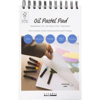 Creativ Company Pad voor oliepastels, a5, vel 148x210 mm, 300 gr, wit, 15 vel/ 1 stuk