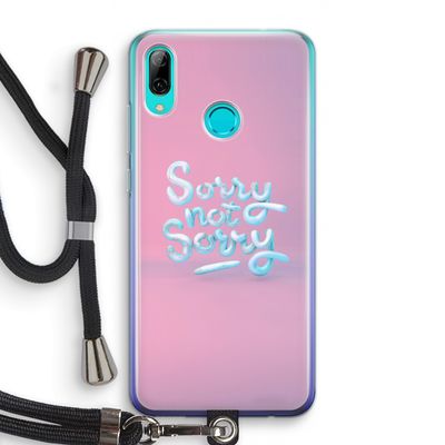 Sorry not sorry: Huawei P Smart (2019) Transparant Hoesje met koord