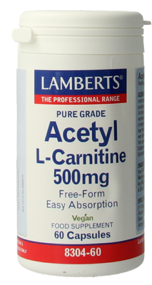 Lamberts Acetyl-L-Carnitine 500mg Capsules
