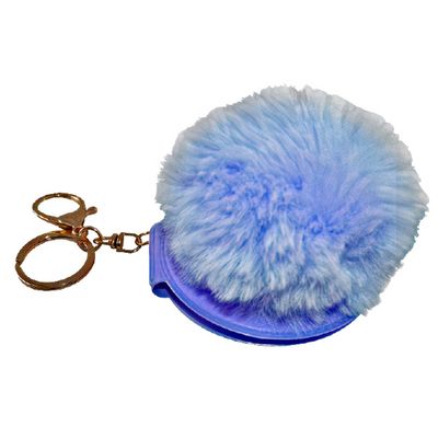 Tom Sleutelhanger Met Spiegel 6 Cm Polyester Paars