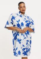 Yoek Blouse-jurk FIORELLINA | Indigo | Maat 46/48
