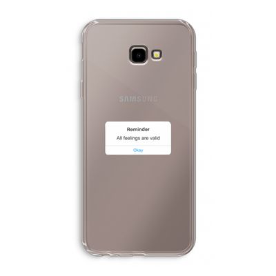 Reminder: Samsung Galaxy J4 Plus Transparant Hoesje