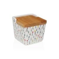 Zoutvaatje met deksel Versa Blume Keramisch 8,8 x 8,5 x 8,8 cm
