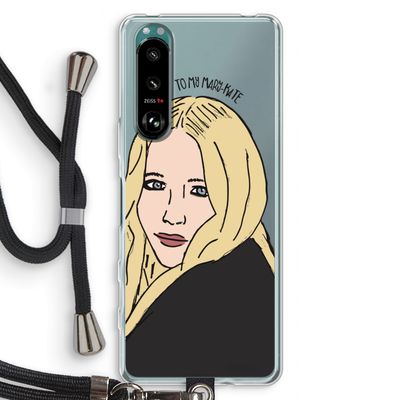 Mary Kate: Sony Xperia 5 III Transparant Hoesje met koord