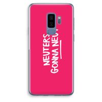 Neuters (roze): Samsung Galaxy S9 Plus Transparant Hoesje