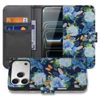 Telefoonhoesje | Met pasjeshouder | Apple iPhone 17 Pro Max Ijsvogel PU Leer