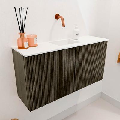 Toiletmeubel Mondiaz Joya | 80 cm | Meubelkleur Shadow | Faye wastafel Talc Midden | Zonder kraangat(en) Toiletmeubel Mondiaz Joya | 80 cm | Meubelkleur Shadow | Faye wastafel Talc Midden | Zonder kraangat(en)